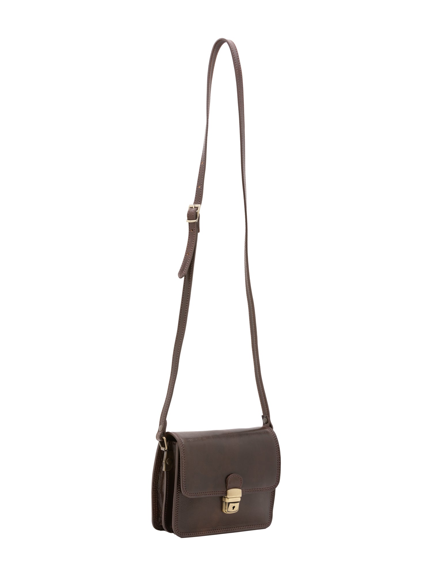 Borsa a tracolla da donna Vera pelle 5516-Tmoro I Fratelli