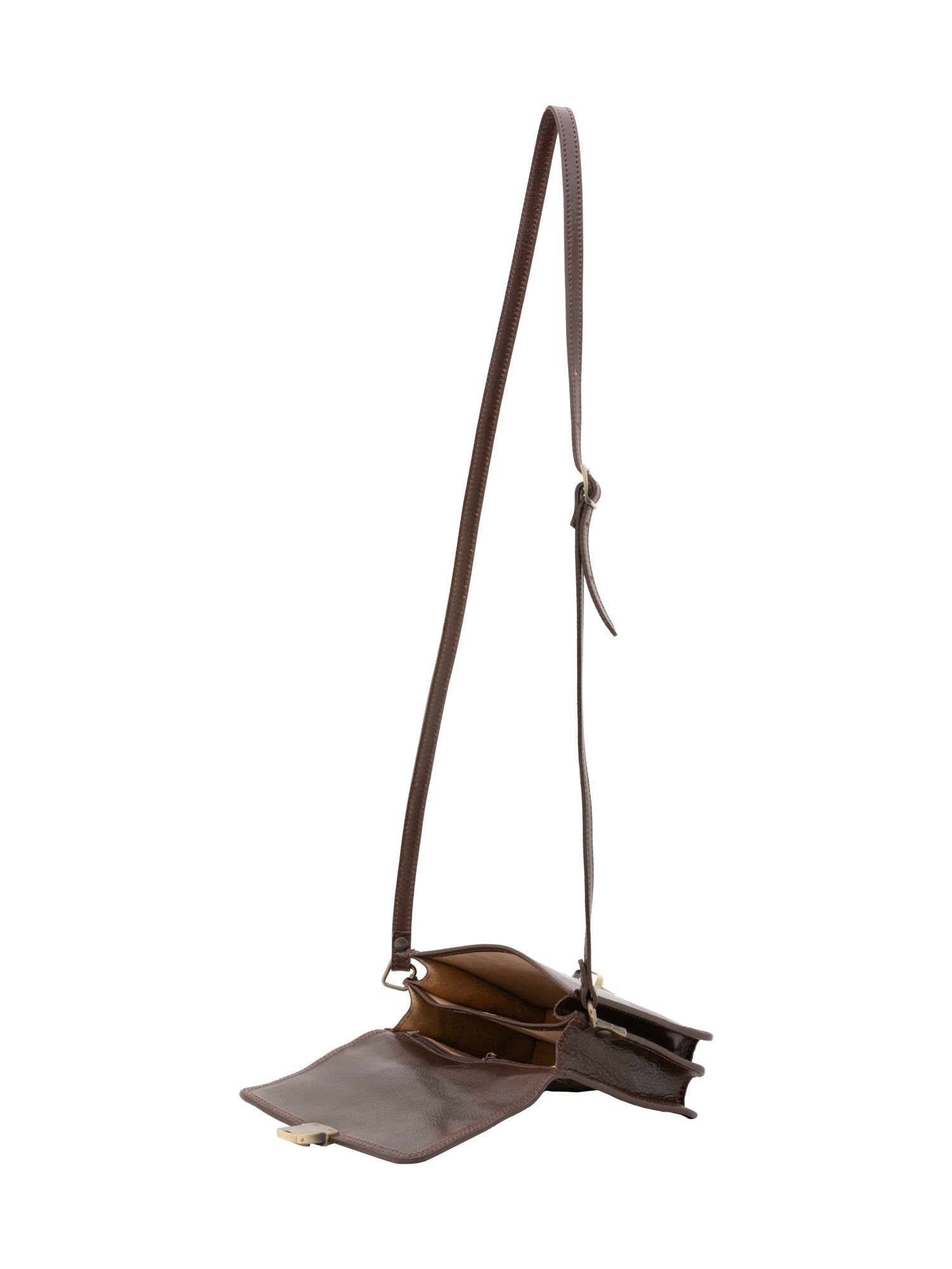 Borsa a tracolla da donna Vera pelle 5516-Tmoro I Fratelli