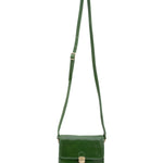 Borsa a tracolla da donna Vera pelle 5516-Verde I Fratelli