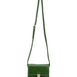 Borsa a tracolla da donna Vera pelle 5516-Verde I Fratelli