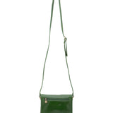 Borsa a tracolla da donna Vera pelle 5516-Verde I Fratelli