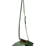 Borsa a tracolla da donna Vera pelle 5516-Verde I Fratelli