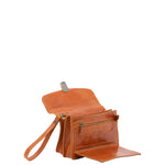 Borsa a mano da uomo in vera pelle 100% pelle 5517-Cognac I Fratelli