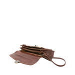Borsa a mano da uomo in vera pelle 100% pelle 5517-Marrone I Fratelli