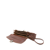 Borsa a mano da uomo in vera pelle 100% pelle 5517-Marrone I Fratelli