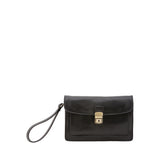 Borsa a mano da uomo in vera pelle 100% pelle 5517-Nero I Fratelli