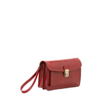 Borsa a mano da uomo in vera pelle 100% pelle 5517-Rosso I Fratelli