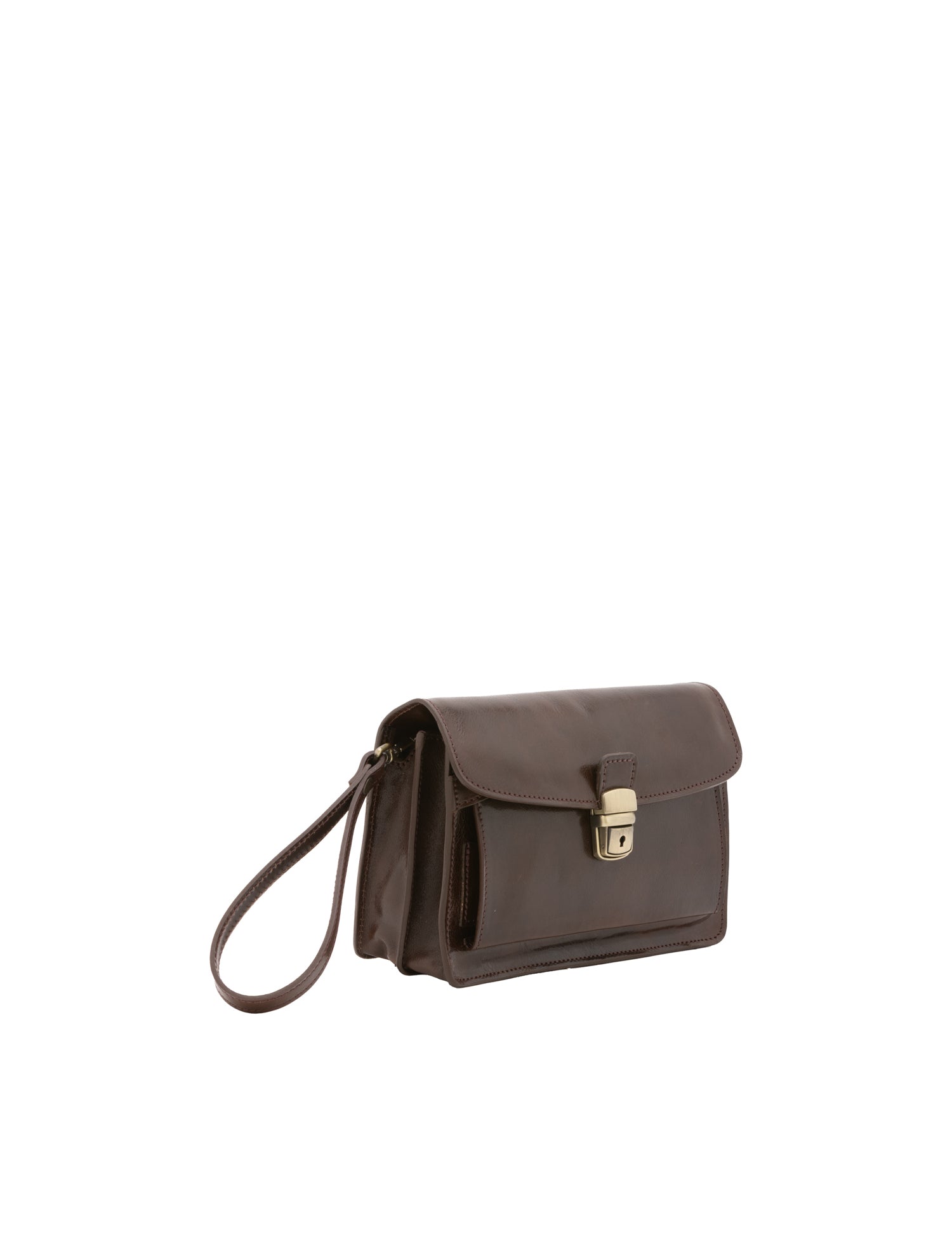 Borsa a mano da uomo in vera pelle 100% pelle 5517-Tmoro I Fratelli