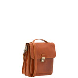 Borsa a tracolla uomo in vera pelle Made in Italy 5518-Cognac I Fratelli