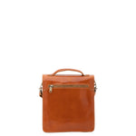 Borsa a tracolla uomo in vera pelle Made in Italy 5518-Cognac I Fratelli