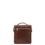Borsa a tracolla uomo in vera pelle Made in Italy 5518-Marrone I Fratelli