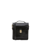 Borsa a tracolla uomo in vera pelle Made in Italy 5518-Nero I Fratelli