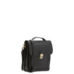 Borsa a tracolla uomo in vera pelle Made in Italy 5518-Nero I Fratelli