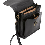Borsa a tracolla uomo in vera pelle Made in Italy 5518-Nero I Fratelli