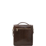 Borsa a tracolla uomo in vera pelle Made in Italy 5518-Tmoro I Fratelli