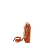 Borsa a tracolla uomo in vera pelle Made in Italy 5519-Cognac I Fratelli
