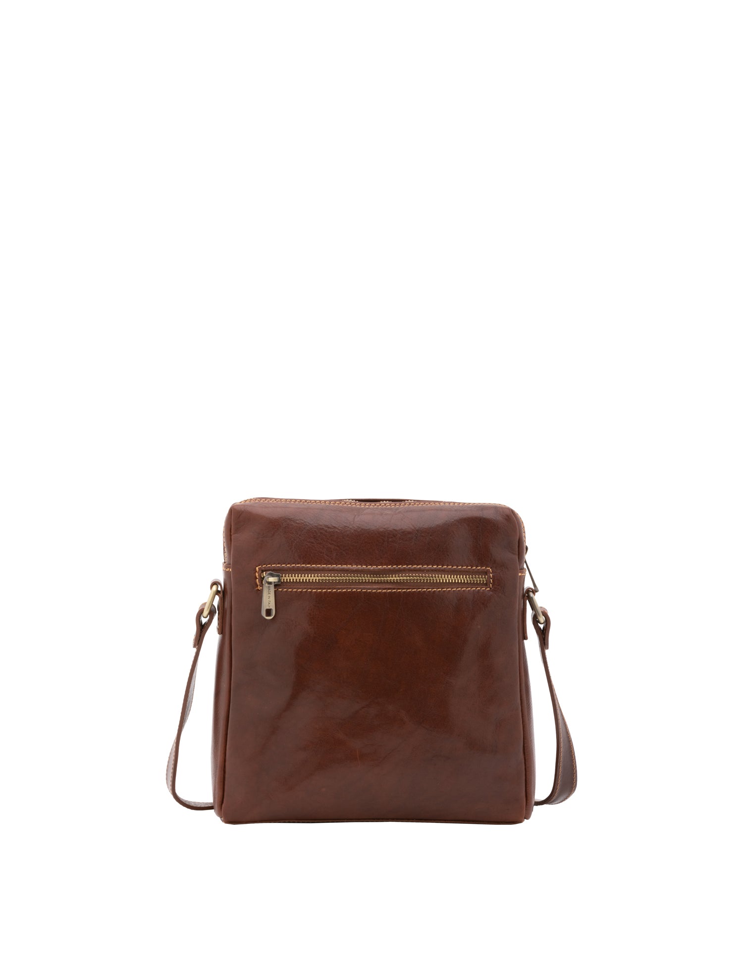 Borsa a tracolla uomo in vera pelle Made in Italy 5519-Marrone I Fratelli