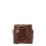 Borsa a tracolla uomo in vera pelle Made in Italy 5519-Marrone I Fratelli