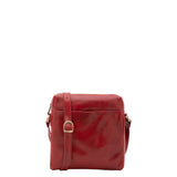 Borsa a tracolla uomo in vera pelle Made in Italy 5519-Rosso I Fratelli