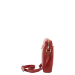 Borsa a tracolla uomo in vera pelle Made in Italy 5519-Rosso I Fratelli