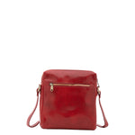 Borsa a tracolla uomo in vera pelle Made in Italy 5519-Rosso I Fratelli