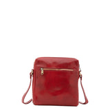 Borsa a tracolla uomo in vera pelle Made in Italy 5519-Rosso I Fratelli