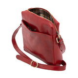 Borsa a tracolla uomo in vera pelle Made in Italy 5519-Rosso I Fratelli