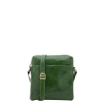 Borsa a tracolla uomo in vera pelle Made in Italy 5519-Verde I Fratelli