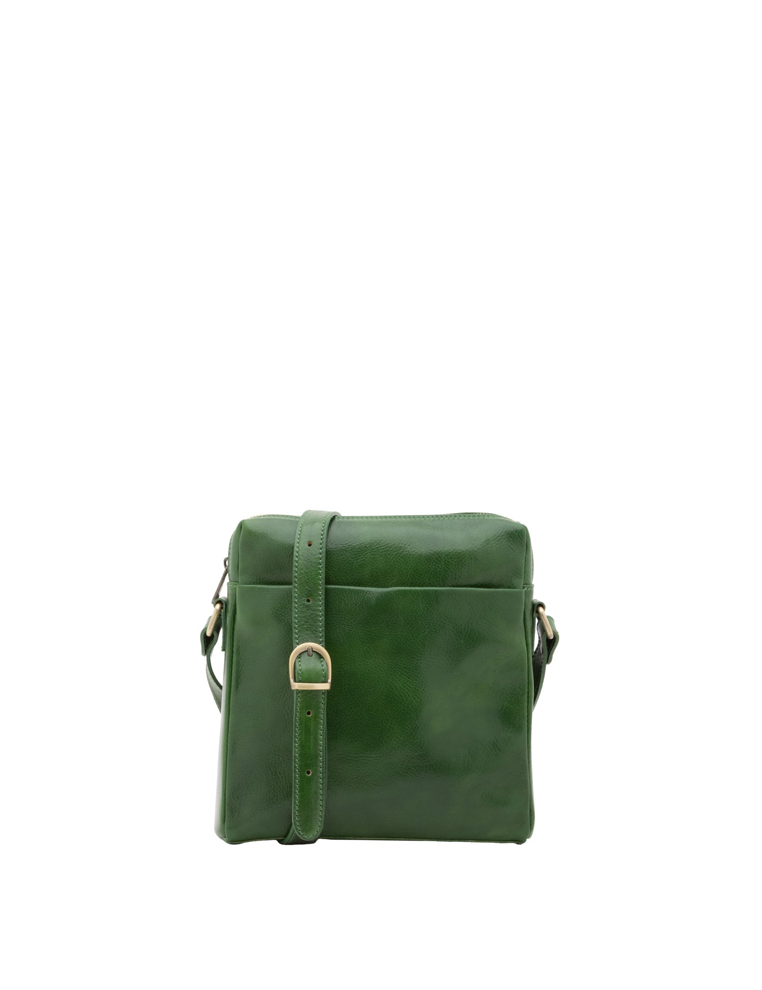 Borsa a tracolla uomo in vera pelle Made in Italy 5519-Verde I Fratelli