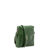 Borsa a tracolla uomo in vera pelle Made in Italy 5519-Verde I Fratelli