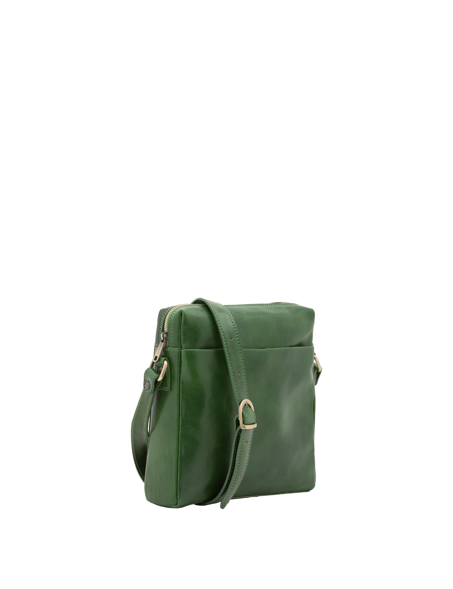 Borsa a tracolla uomo in vera pelle Made in Italy 5519-Verde I Fratelli