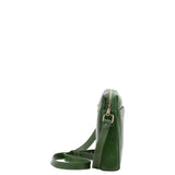 Borsa a tracolla uomo in vera pelle Made in Italy 5519-Verde I Fratelli