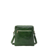 Borsa a tracolla uomo in vera pelle Made in Italy 5519-Verde I Fratelli