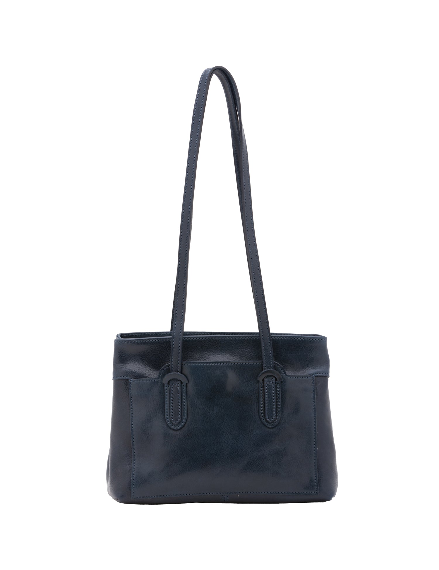 Borsa a spalla da donna Vera pelle 5520-Blu I Fratelli