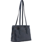 Borsa a spalla da donna Vera pelle 5520-Blu I Fratelli