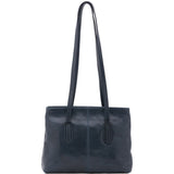 Borsa a spalla da donna Vera pelle 5520-Blu I Fratelli