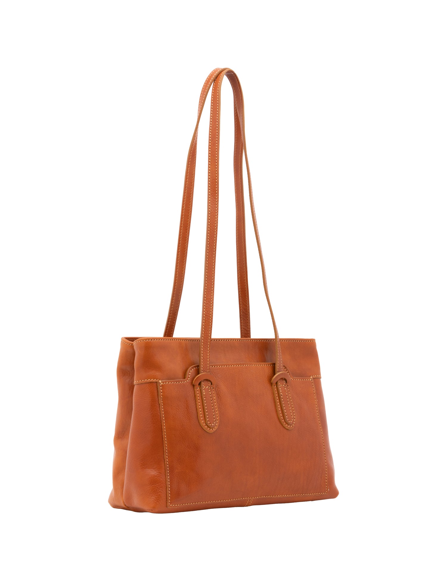 Borsa a spalla da donna Vera pelle 5520-Cognac I Fratelli