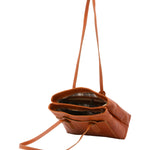 Borsa a spalla da donna Vera pelle 5520-Cognac I Fratelli