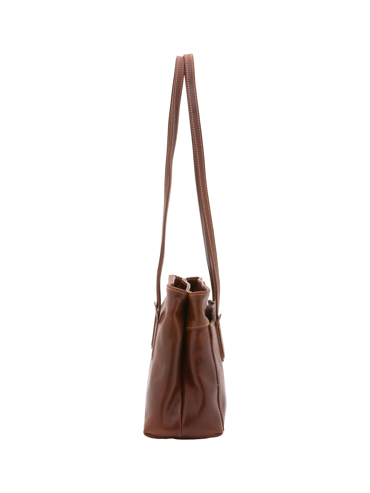 Borsa a spalla da donna Vera pelle 5520-Marrone I Fratelli