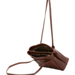 Borsa a spalla da donna Vera pelle 5520-Marrone I Fratelli