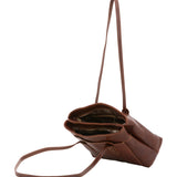 Borsa a spalla da donna Vera pelle 5520-Marrone I Fratelli