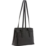 Borsa a spalla da donna Vera pelle 5520-Nero I Fratelli