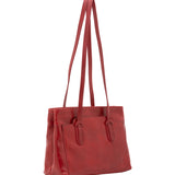 Borsa a spalla da donna Vera pelle 5520-Rosso I Fratelli