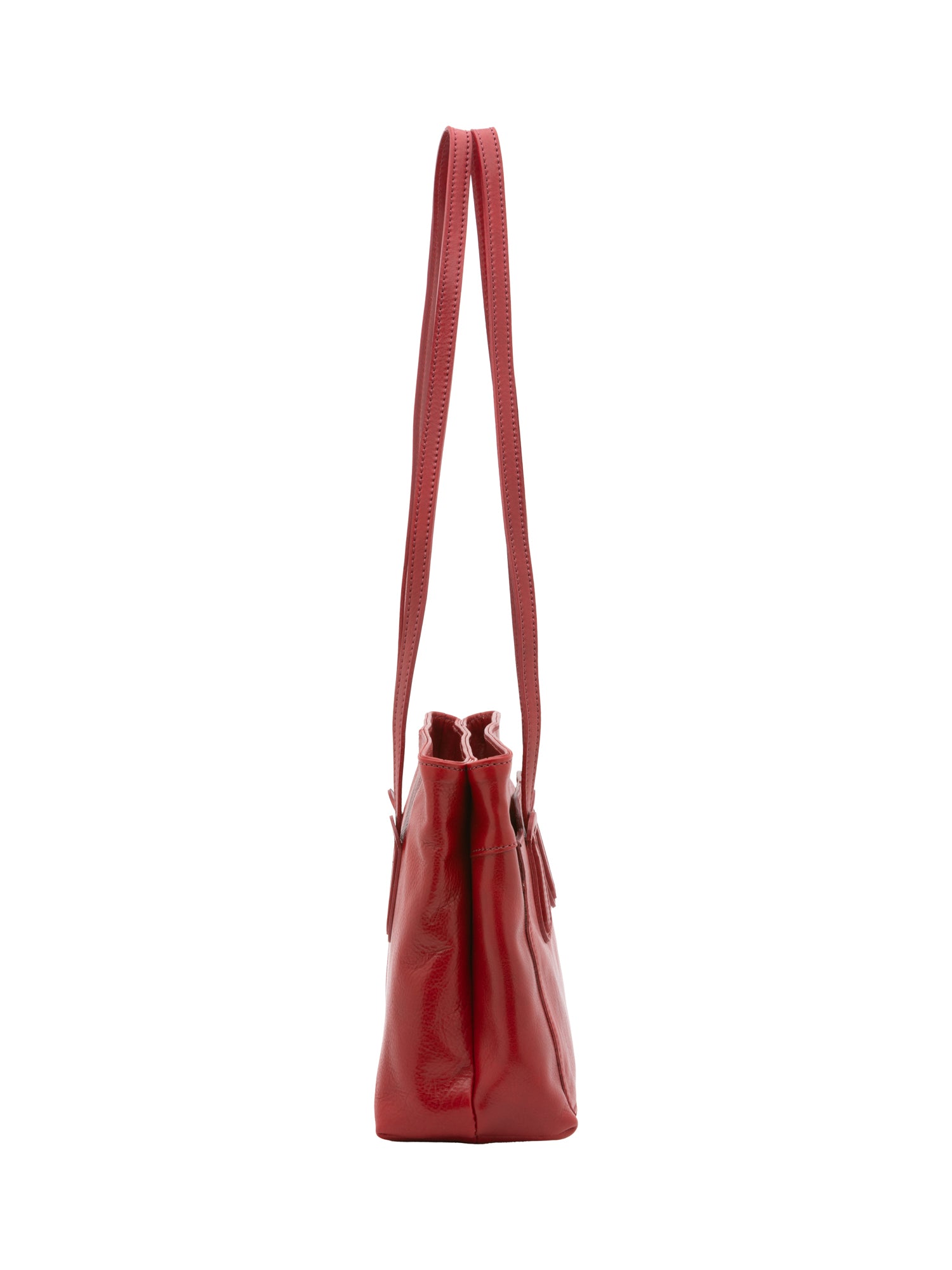 Borsa a spalla da donna Vera pelle 5520-Rosso I Fratelli