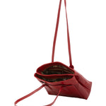 Borsa a spalla da donna Vera pelle 5520-Rosso I Fratelli