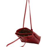 Borsa a spalla da donna Vera pelle 5520-Rosso I Fratelli