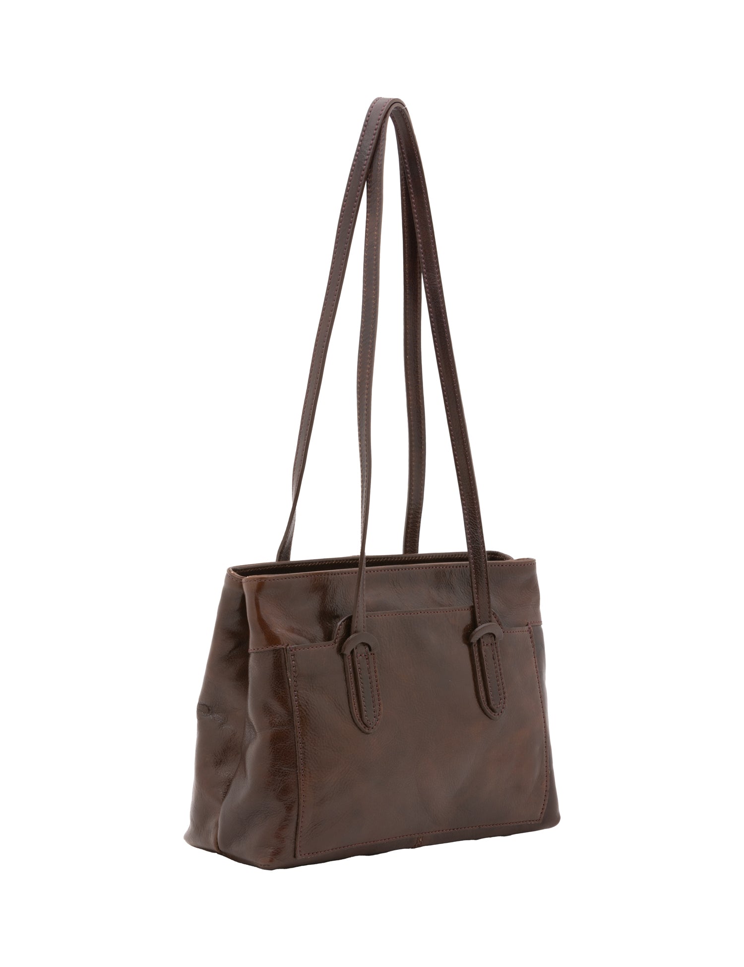 Borsa a spalla da donna Vera pelle 5520-Tmoro I Fratelli