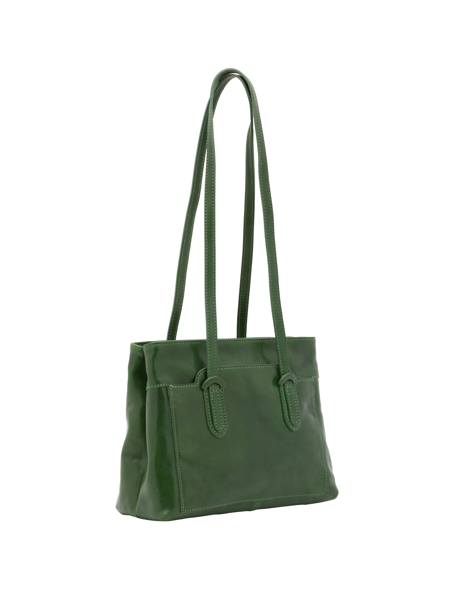 Borsa a spalla da donna Vera pelle 5520-Verde I Fratelli