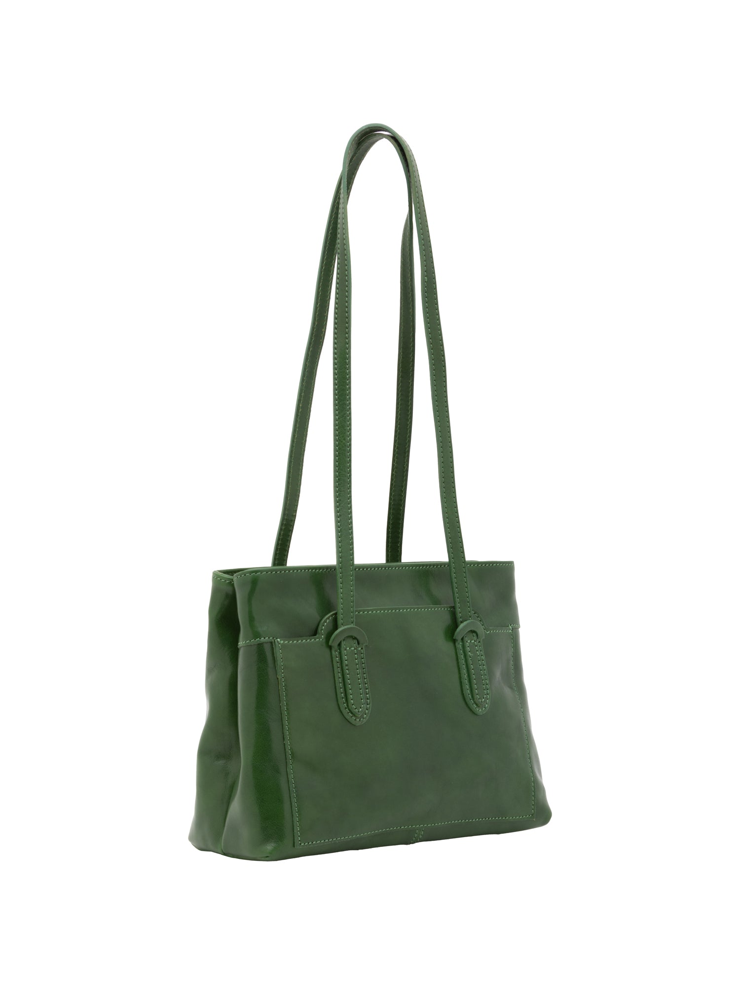 Borsa a spalla da donna Vera pelle 5520-Verde I Fratelli