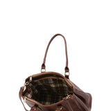 Borsa a tracolla da donna In Vera pelle Made in Italy 35x23x16 cm